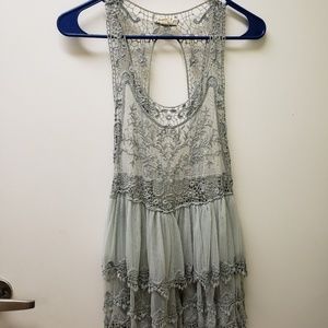 Bohemian style lace tank top